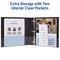 Avery Durable View 3 Ring Binders, 1.5 Inch Slant Rings, 375-Sheet Capacity, DuraHinge, 2.1 Inch Wide Spine, Customizable Clear Covers and Spine, Assorted Pastel Colors (4-Pack of 05634)